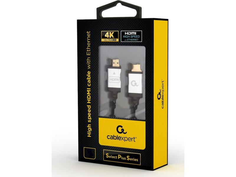 Cablexpert CCB-HDMIL-2M HDMI 2.0 Braided Cable HDMI male - HDMI male 2m Μαύρο 0027727 Cablexpert CCB-HDMIL-2M HDMI 2.0 Braided Cable HDMI male - HDMI male 2m Μαύρο 0027727