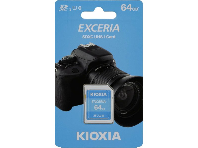 KIOXIA LNEX1L064GG4 SD EXCERIA 64GB UHS I 100MBs 0027741 KIOXIA LNEX1L064GG4 SD EXCERIA 64GB UHS I 100MBs 0027741