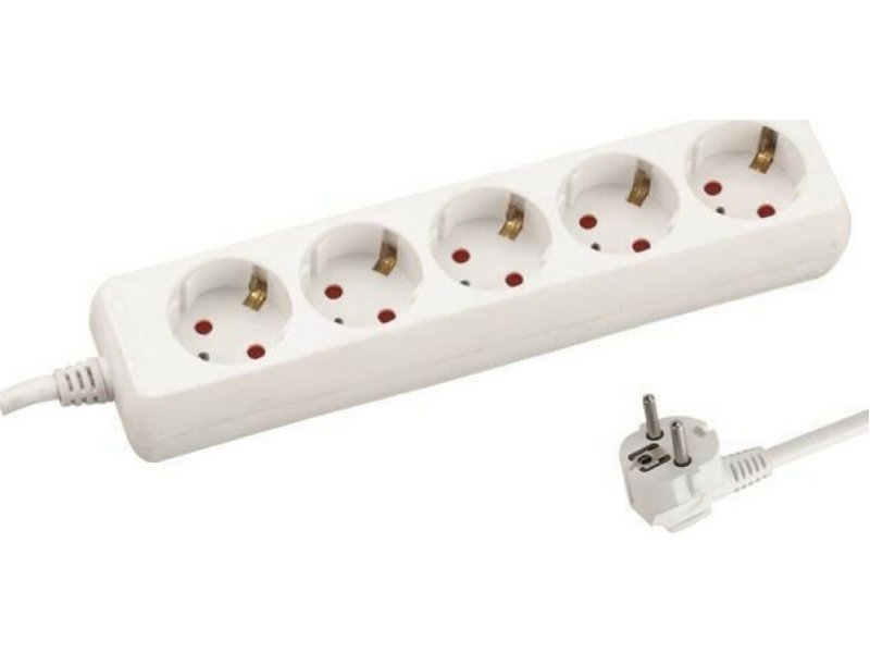 EUROLAMP 147-62203 Πολύπριζο 5 Θέσεων με Καλώδιο 3X1,5MM 1,5M με προστασία επαφών 0027745 EUROLAMP 147-62203 Πολύπριζο 5 Θέσεων με Καλώδιο 3X1,5MM 1,5M με προστασία επαφών 0027745