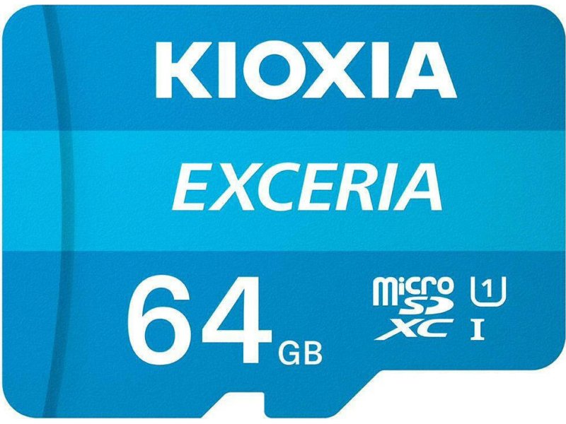 KIOXIA LMEX1L064GG2 EXCERIA microSDXC 64GB U1 with Adapter 0027989 KIOXIA LMEX1L064GG2 EXCERIA microSDXC 64GB U1 with Adapter 0027989