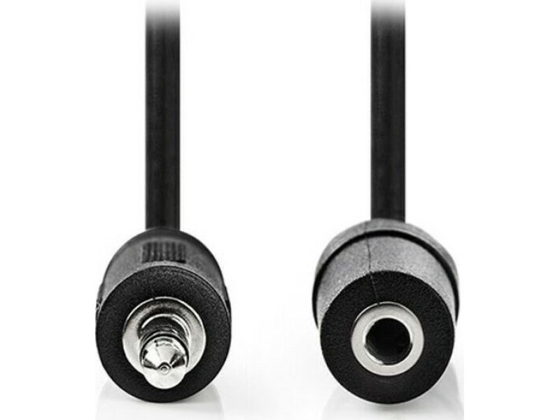 NEDIS CAGT22050BK20 Cable 3.5mm male - 3.5mm female Μαύρο 2.0m 0027991 NEDIS CAGT22050BK20 Cable 3.5mm male - 3.5mm female Μαύρο 2.0m 0027991