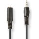 NEDIS CAGT22050BK20 Cable 3.5mm male - 3.5mm female Μαύρο 2.0m 0027991 NEDIS CAGT22050BK20 Cable 3.5mm male - 3.5mm female Μαύρο 2.0m 0027991