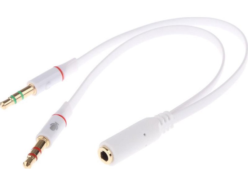 POWERTECH CAB-J048 Αντάπτορας 2x 3.5mm σε 3.5mm θηλυκό CAB-J048, 0.2m, Λευκό 0028056 POWERTECH CAB-J048 Αντάπτορας 2x 3.5mm σε 3.5mm θηλυκό CAB-J048, 0.2m, Λευκό 0028056