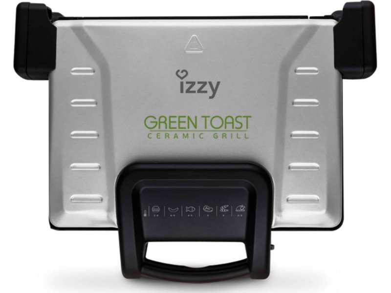 IZZY Green Toast XL Τοστιέρα Γκριλιέρα με Αποσπώμενες Πλάκες 2100W Γκρι 0028154 IZZY Green Toast XL Τοστιέρα Γκριλιέρα με Αποσπώμενες Πλάκες 2100W Γκρι 0028154