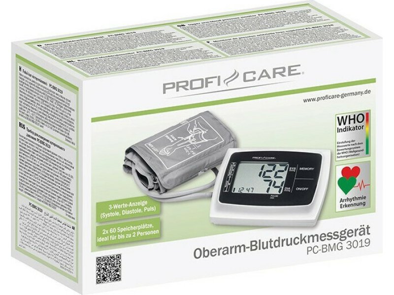 PROFI CARE PC-BMG 3019 Ηλεκτρονικό Πιεσόμετρο Μπράτσου 0028195 PROFI CARE PC-BMG 3019 Ηλεκτρονικό Πιεσόμετρο Μπράτσου 0028195