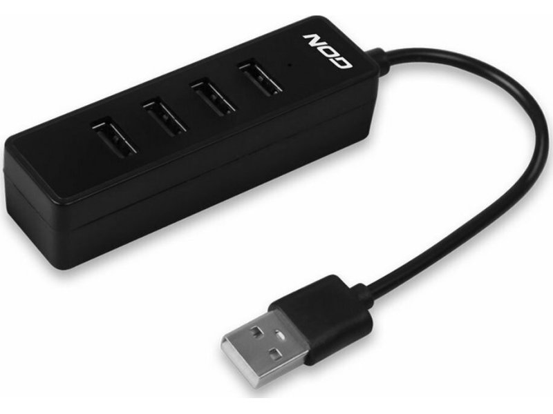 NOD Work Hub 4.2 USB 2.0 4 θυρών, Μαύρο 0028214 NOD Work Hub 4.2 USB 2.0 4 θυρών, Μαύρο 0028214