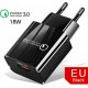 LAMTECH LAM021943 Quick Charger USB3.0 18W , Μαύρο 0028308 LAMTECH LAM021943 Quick Charger USB3.0 18W , Μαύρο 0028308