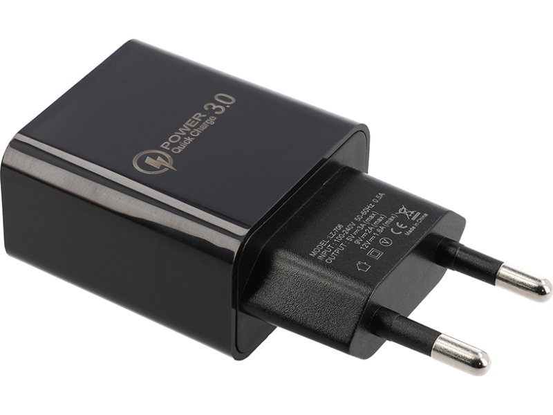 LAMTECH LAM021943 Quick Charger USB3.0 18W , Μαύρο 0028308 LAMTECH LAM021943 Quick Charger USB3.0 18W , Μαύρο 0028308