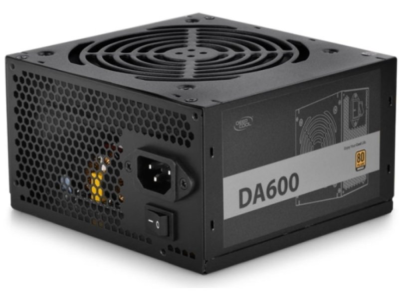 DEEPCOOL DA600 Τροφοδοτικό Η/Υ 600W με πιστοποίηση 80 PLUS BRONZE και ενεργό PFC, Μαύρο 0028475 DEEPCOOL DA600 Τροφοδοτικό Η/Υ 600W με πιστοποίηση 80 PLUS BRONZE και ενεργό PFC, Μαύρο 0028475