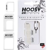 NOOSY SIM-002 Αντάπτορας 3 σε 1 Nano SIM & Micro SIM Λευκός 0028641