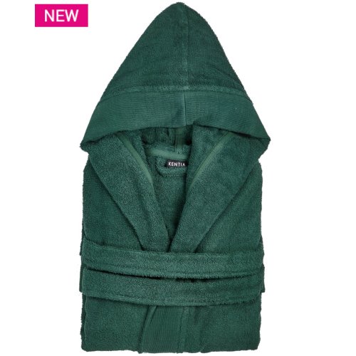 KENTIA Leo 36 Μπουρνούζι Με Κουκούλα Green Large 0028844