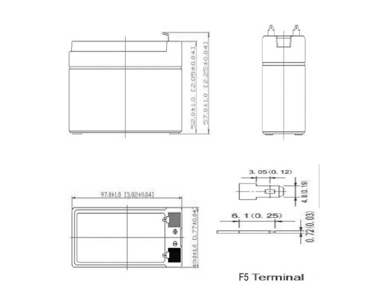 NOD LAB 12V1.3AH Μπαταρία μολύβδου 12V-1.3AH. 0029169 NOD LAB 12V1.3AH Μπαταρία μολύβδου 12V-1.3AH. 0029169