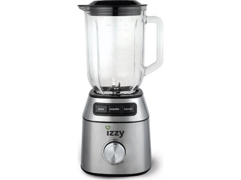 IZZY BL-633A Μπλέντερ με Γυάλινη Κανάτα 1.5lt 700Watt Inox 0029178 IZZY BL-633A Μπλέντερ με Γυάλινη Κανάτα 1.5lt 700Watt Inox 0029178