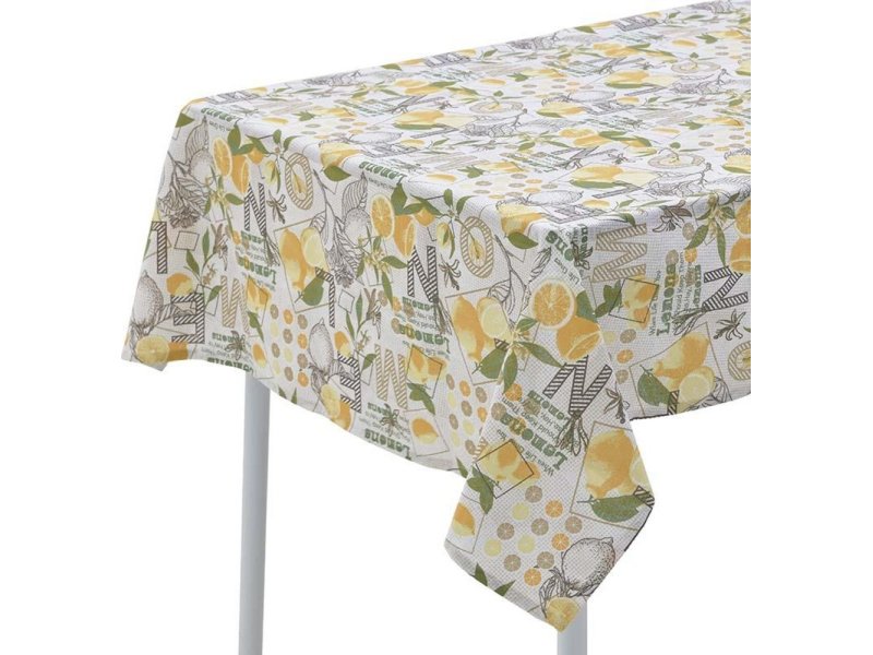 INART 6-40-121-0079 Τραπεζομάντηλο 110x180 Lemon Λευκό - Κίτρινο 0029216 INART 6-40-121-0079 Τραπεζομάντηλο 110x180 Lemon Λευκό - Κίτρινο 0029216