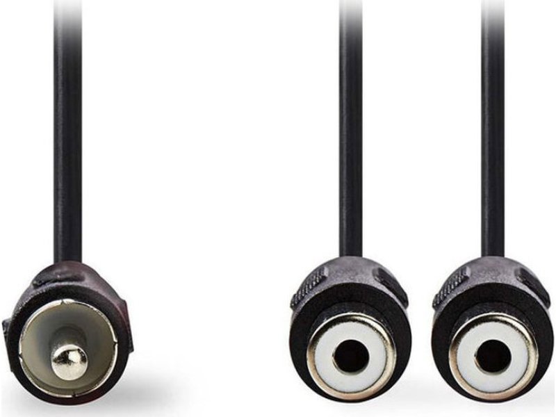 NEDIS CAGP24010BK02 Καλώδιο 2x RCA θηλ. - 1x RCA αρσ, 0.2m. 0029246 NEDIS CAGP24010BK02 Καλώδιο 2x RCA θηλ. - 1x RCA αρσ, 0.2m. 0029246