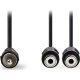NEDIS CAGP24010BK02 Καλώδιο 2x RCA θηλ. - 1x RCA αρσ, 0.2m. 0029246 NEDIS CAGP24010BK02 Καλώδιο 2x RCA θηλ. - 1x RCA αρσ, 0.2m. 0029246
