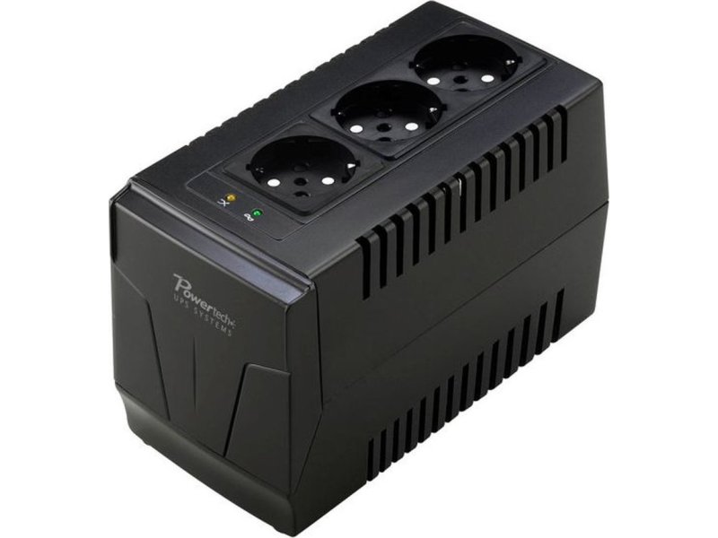 POWERTECH PT-AVR-1500 Compact Σταθεροποιητής Τάσης 1500VA με 3 Πρίζες Ρεύματος 0029305 POWERTECH PT-AVR-1500 Compact Σταθεροποιητής Τάσης 1500VA με 3 Πρίζες Ρεύματος 0029305
