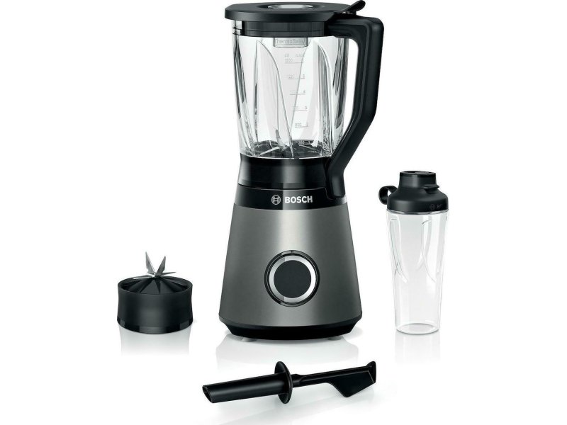 BOSCH MMB6174S Μπλέντερ για Smoothies με Γυάλινη Κανάτα 1,5Lt 1200Watt Γκρι 0029355 BOSCH MMB6174S Μπλέντερ για Smoothies με Γυάλινη Κανάτα 1,5Lt 1200Watt Γκρι 0029355