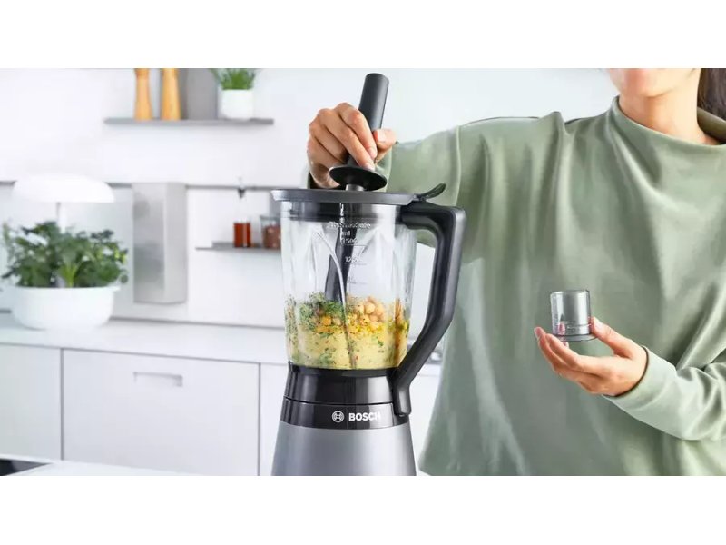 BOSCH MMB6174S Μπλέντερ για Smoothies με Γυάλινη Κανάτα 1,5Lt 1200Watt Γκρι 0029355 BOSCH MMB6174S Μπλέντερ για Smoothies με Γυάλινη Κανάτα 1,5Lt 1200Watt Γκρι 0029355