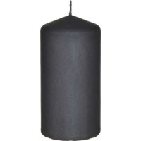 INART 3-80-061-0031 Διακοσμητικό Κερί Μαύρο Παραφίνης 6x12cm 0029972