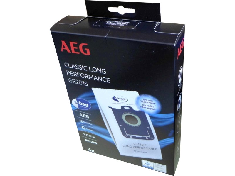 AEG GR201S Σακούλες Σκούπας 4τμχ (συμβατές με Philips S-BAG) 0030048 AEG GR201S Σακούλες Σκούπας 4τμχ (συμβατές με Philips S-BAG) 0030048