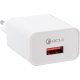 LAMTECH LAM021998 QUICK CHARGER USB3.0 18W WITH TYPE-C CABLE 1M WHITE 0030076 LAMTECH LAM021998 QUICK CHARGER USB3.0 18W WITH TYPE-C CABLE 1M WHITE 0030076