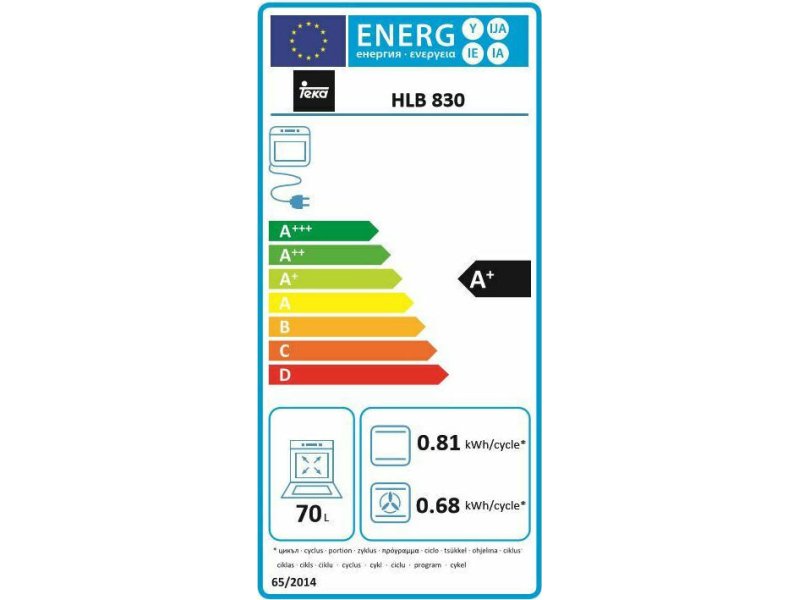 TEKA HLB 830 Φούρνος άνω Πάγκου 70lt χωρίς Εστίες Π59.5εκ. 0030440 TEKA HLB 830 Φούρνος άνω Πάγκου 70lt χωρίς Εστίες Π59.5εκ. 0030440