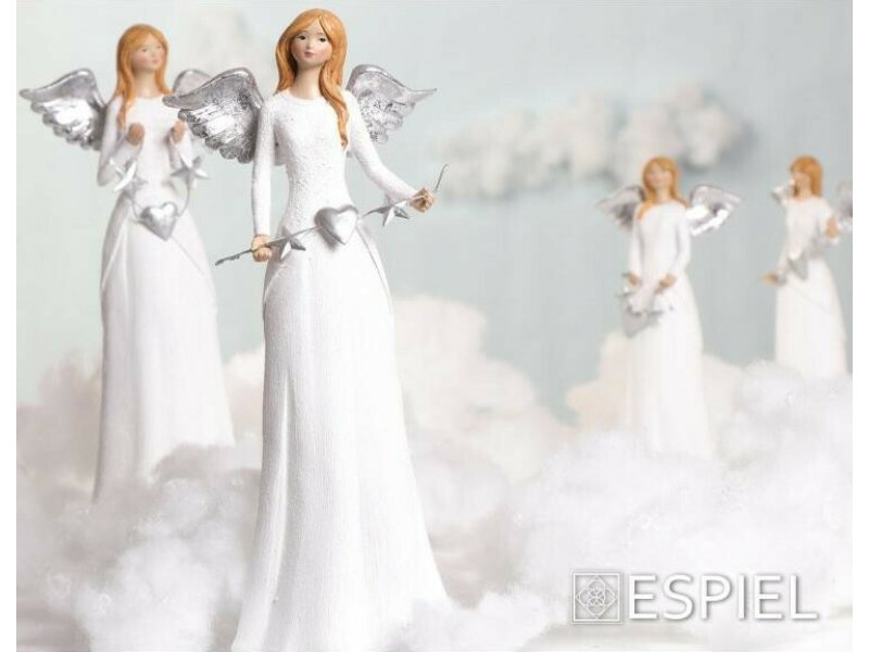 ESPIEL MT2636K2 Χριστουγεννιάτικο Αγγελάκι Λευκό 29cm (Διάφορα Σχέδια) 0030614 ESPIEL MT2636K2 Χριστουγεννιάτικο Αγγελάκι Λευκό 29cm (Διάφορα Σχέδια) 0030614