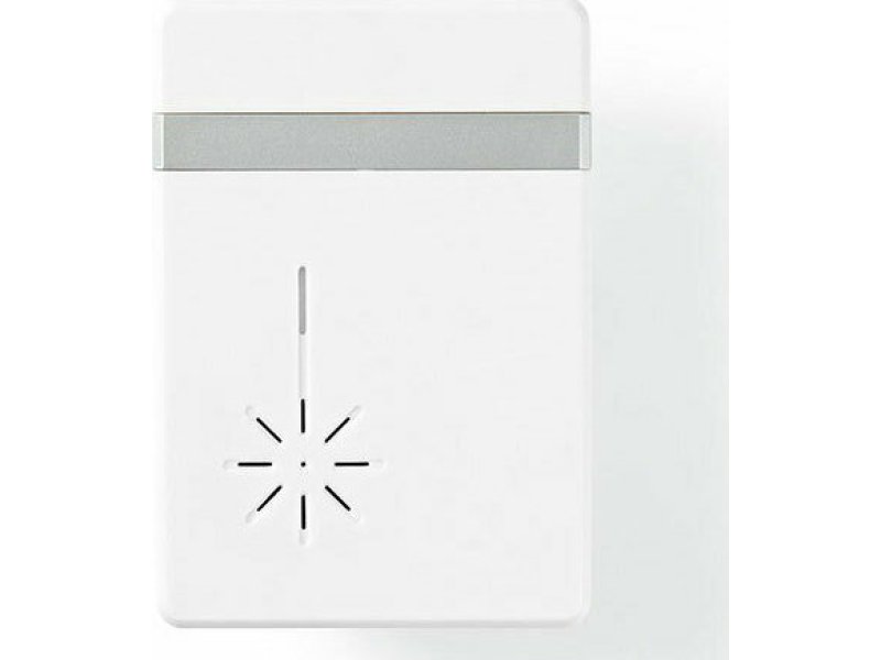 NEDIS DOORB212WT Ασύρματο φορητό κουδούνι με LED ένδειξη και δυνατότητα αυξομείωσης της έντασης του κουδουνιού, έως 80dB. 0030668 NEDIS DOORB212WT Ασύρματο φορητό κουδούνι με LED ένδειξη και δυνατότητα αυξομείωσης της έντασης του κουδουνιού, έως 80dB. 0030668