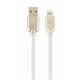 CABLEXPERT CC-USB2R-AMLM-1M-W Καλώδιο φόρτισης και δεδομένων από καουτσούκ Premium 8 ακίδων, 1 m, λευκό 0030693 CABLEXPERT CC-USB2R-AMLM-1M-W Καλώδιο φόρτισης και δεδομένων από καουτσούκ Premium 8 ακίδων, 1 m, λευκό 0030693