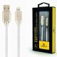 CABLEXPERT CC-USB2R-AMLM-1M-W Καλώδιο φόρτισης και δεδομένων από καουτσούκ Premium 8 ακίδων, 1 m, λευκό 0030693 CABLEXPERT CC-USB2R-AMLM-1M-W Καλώδιο φόρτισης και δεδομένων από καουτσούκ Premium 8 ακίδων, 1 m, λευκό 0030693
