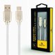 CABLEXPERT CC-USB2R-AMCM-1M-W Premium καουτσούκ Type-C Καλώδιο φόρτισης και δεδομένων USB, 1 m, λευκό 0030694 CABLEXPERT CC-USB2R-AMCM-1M-W Premium καουτσούκ Type-C Καλώδιο φόρτισης και δεδομένων USB, 1 m, λευκό 0030694