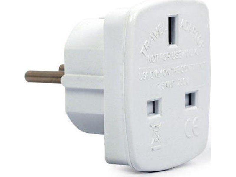 CABLEXPERT A-AC-UKEU-001 Αντάπτορας Πρίζας από Αγγλίας σε Ελλάδας 0030803 CABLEXPERT A-AC-UKEU-001 Αντάπτορας Πρίζας από Αγγλίας σε Ελλάδας 0030803