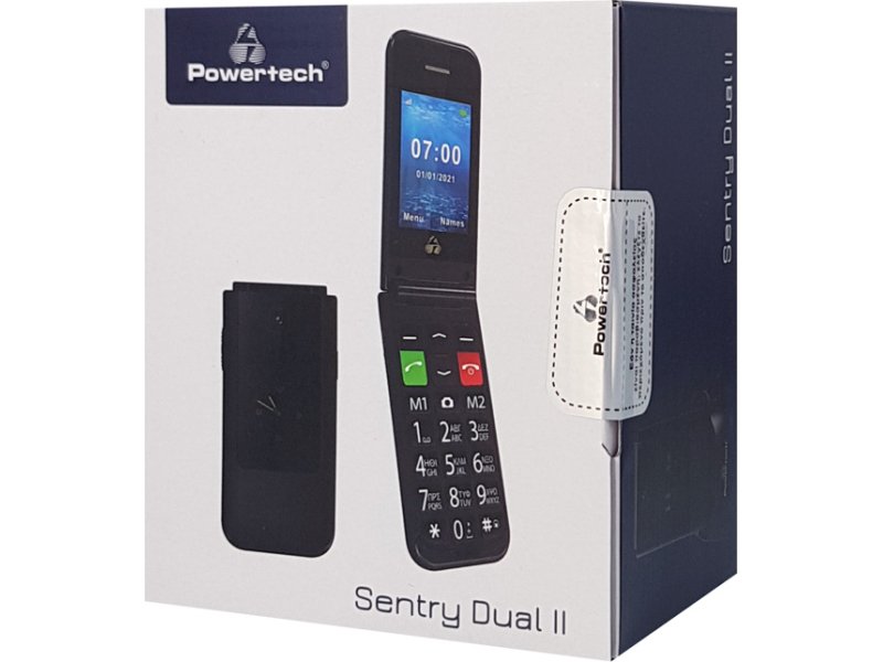 POWERTECH PTM-23 SENRY DUAL II SINGLE SIM Κινητό με Κουμπιά για Ηλικιωμένους Μαύρο 0031091 POWERTECH PTM-23 SENRY DUAL II SINGLE SIM Κινητό με Κουμπιά για Ηλικιωμένους Μαύρο 0031091