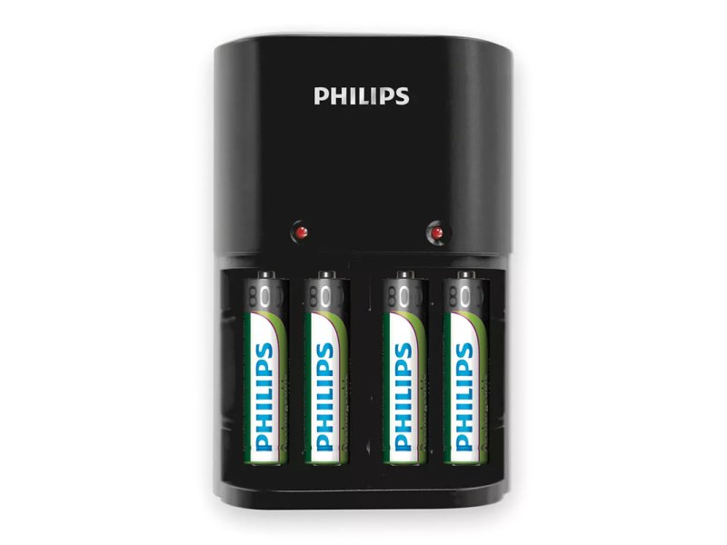 PHILIPS SCB1450NB Φορτιστής Μπαταριών AA & AΑΑ NiMH με 4x AAA, Μαύρο 0031114 PHILIPS SCB1450NB Φορτιστής Μπαταριών AA & AΑΑ NiMH με 4x AAA, Μαύρο 0031114