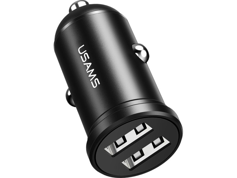 USAMS CC114TC01 Φορτιστής Αυτοκινήτου C20 2.4A με Θύρες: 2xUSB Μαύρος 0031392 USAMS CC114TC01 Φορτιστής Αυτοκινήτου C20 2.4A με Θύρες: 2xUSB Μαύρος 0031392