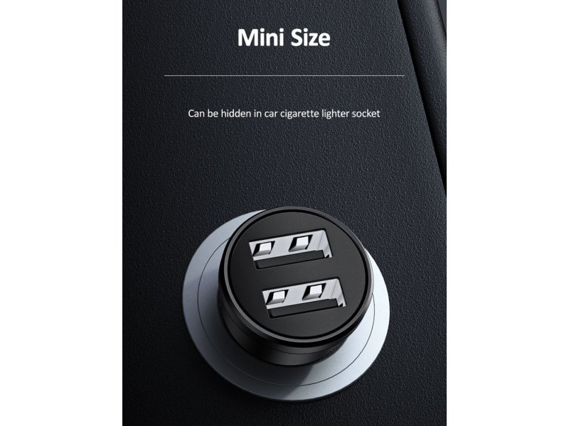 USAMS CC114TC01 Φορτιστής Αυτοκινήτου C20 2.4A με Θύρες: 2xUSB Μαύρος 0031392 USAMS CC114TC01 Φορτιστής Αυτοκινήτου C20 2.4A με Θύρες: 2xUSB Μαύρος 0031392