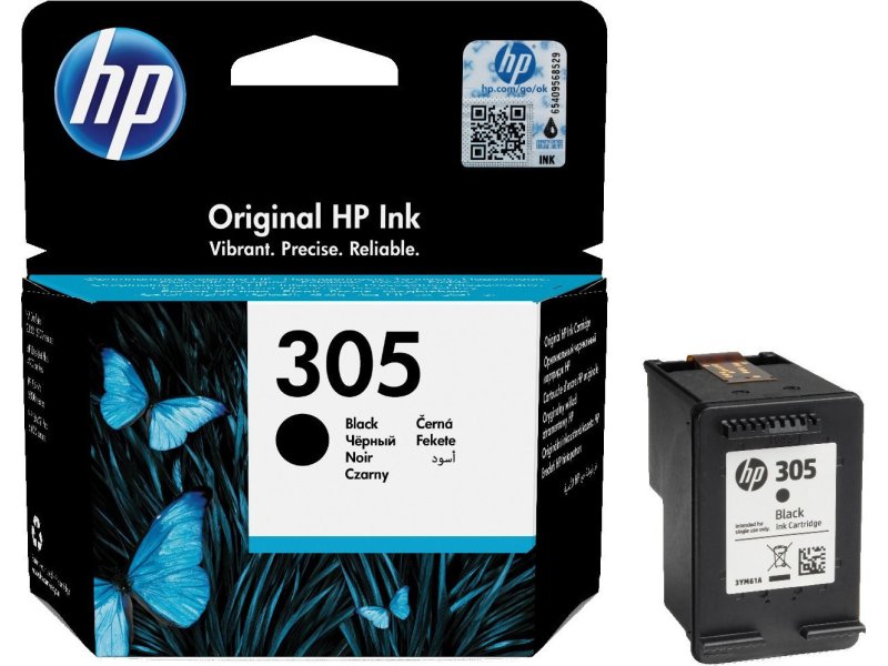 HP No 305 Black Original Ink Cartridge HP3YM61A Μελάνι 0031715 HP No 305 Black Original Ink Cartridge HP3YM61A Μελάνι 0031715
