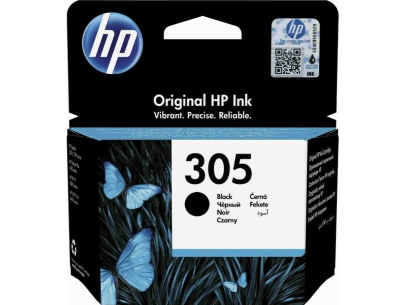 HP No 305 Black Original Ink Cartridge HP3YM61A Μελάνι 0031715 HP No 305 Black Original Ink Cartridge HP3YM61A Μελάνι 0031715