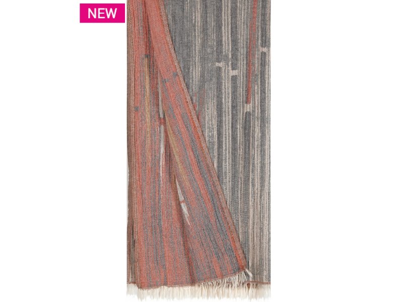 KENTIA Keros 22 Παρεό Διπλής Όψης 90χ180 Grey Pink Beige 0031860 KENTIA Keros 22 Παρεό Διπλής Όψης 90χ180 Grey Pink Beige 0031860