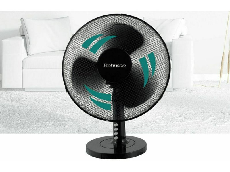 ROHNSON R-8371 Επιτραπέζιος Ανεμιστήρας 45W Διαμέτρου 40cm Μαύρος 0032264 ROHNSON R-8371 Επιτραπέζιος Ανεμιστήρας 45W Διαμέτρου 40cm Μαύρος 0032264