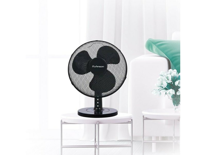 ROHNSON R-8371 Επιτραπέζιος Ανεμιστήρας 45W Διαμέτρου 40cm Μαύρος 0032264 ROHNSON R-8371 Επιτραπέζιος Ανεμιστήρας 45W Διαμέτρου 40cm Μαύρος 0032264