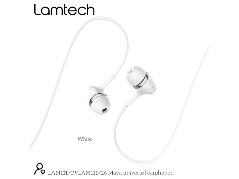 LAMTECH LAM111726 Ακουστικά με Μικρόφωνο Λευκό 0032272 LAMTECH LAM111726 Ακουστικά με Μικρόφωνο Λευκό 0032272
