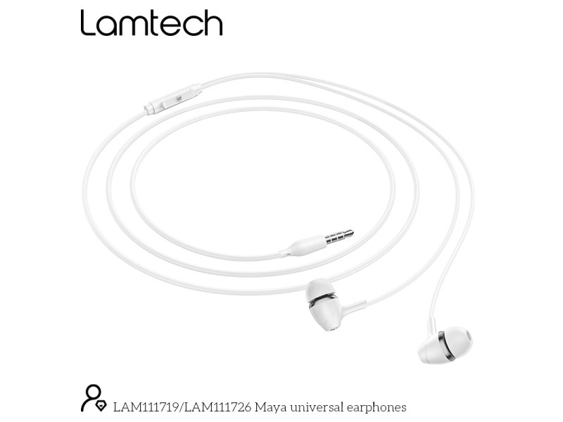 LAMTECH LAM111726 Ακουστικά με Μικρόφωνο Λευκό 0032272 LAMTECH LAM111726 Ακουστικά με Μικρόφωνο Λευκό 0032272