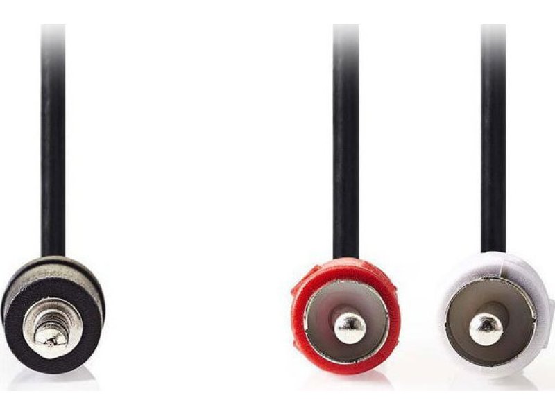 NEDIS CAGP22200BK30 Καλώδιο 2 x RCA αρσ. - 3,5mm Stereo αρσ, 3m 0032290 NEDIS CAGP22200BK30 Καλώδιο 2 x RCA αρσ. - 3,5mm Stereo αρσ, 3m 0032290