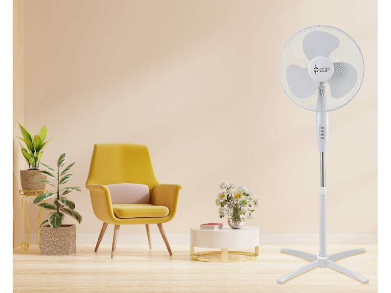 LAMTECH LAM111795 Ανεμιστήρας Ορθοστάτης 45W Διαμέτρου 40cm Λευκός 0032326 LAMTECH LAM111795 Ανεμιστήρας Ορθοστάτης 45W Διαμέτρου 40cm Λευκός 0032326