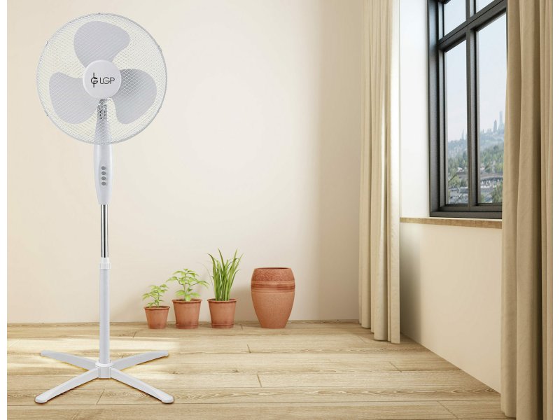 LAMTECH LAM111795 Ανεμιστήρας Ορθοστάτης 45W Διαμέτρου 40cm Λευκός 0032326 LAMTECH LAM111795 Ανεμιστήρας Ορθοστάτης 45W Διαμέτρου 40cm Λευκός 0032326