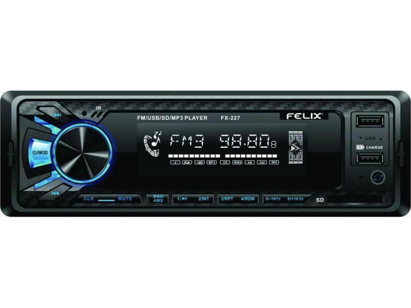 FELIX FX-227 Ηχοσύστημα Αυτοκινήτου Universal 1DIN (USB/AUX) 0032328 FELIX FX-227 Ηχοσύστημα Αυτοκινήτου Universal 1DIN (USB/AUX) 0032328