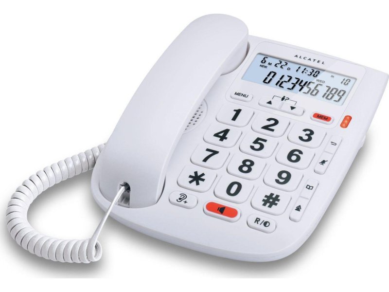 ALCATEL TMAX 20 Ενσύρματο Τηλέφωνο Λευκό 0032381 ALCATEL TMAX 20 Ενσύρματο Τηλέφωνο Λευκό 0032381