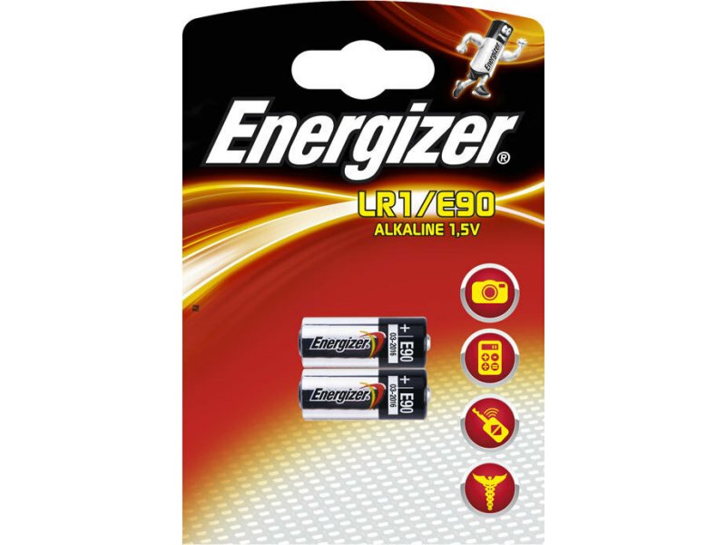 ENERGIZER LR1/E90/2TE Αλκαλική μπαταρία LR1/E90, σε blister με 2 μπαταρίες 0032392 ENERGIZER LR1/E90/2TE Αλκαλική μπαταρία LR1/E90, σε blister με 2 μπαταρίες 0032392